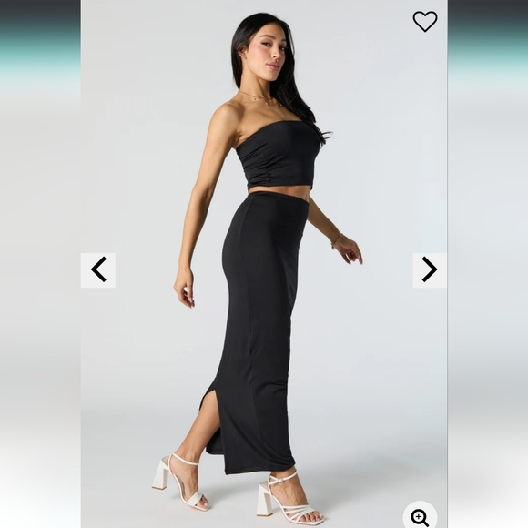 2/$30 NWOT Forever 21 Contour Slit Maxi Skirt szS - Picture 7 of 9